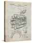 Aircraft Rocket Patent-Cole Borders-Stretched Canvas