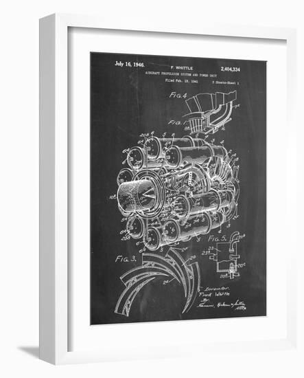 Aircraft Rocket Patent-null-Framed Art Print