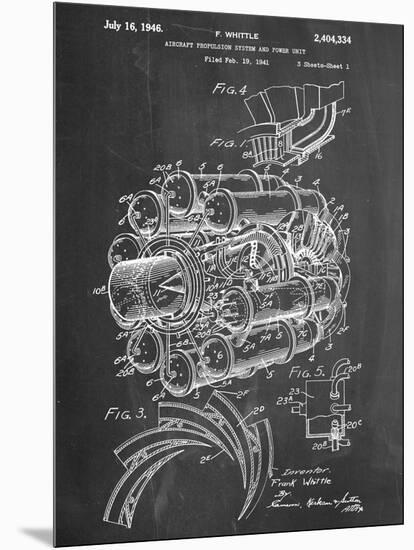 Aircraft Rocket Patent-null-Mounted Art Print