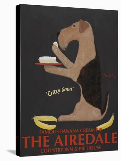 Airedale Banana Cream-Ken Bailey-Stretched Canvas