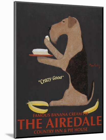 Airedale Banana Cream-Ken Bailey-Mounted Giclee Print