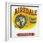 Airedale Brand Cigar Box Label-Lantern Press-Framed Art Print