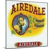 Airedale Brand Cigar Box Label-Lantern Press-Mounted Art Print