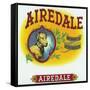 Airedale Brand Cigar Box Label-Lantern Press-Framed Stretched Canvas