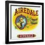 Airedale Brand Cigar Box Label-Lantern Press-Framed Art Print