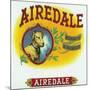 Airedale Brand Cigar Box Label-Lantern Press-Mounted Art Print