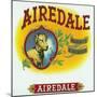 Airedale Brand Cigar Box Label-Lantern Press-Mounted Premium Giclee Print