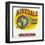 Airedale Brand Cigar Box Label-Lantern Press-Framed Art Print