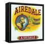 Airedale Brand Cigar Box Label-Lantern Press-Framed Stretched Canvas