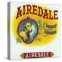 Airedale Brand Cigar Box Label-Lantern Press-Stretched Canvas