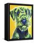 Airedale Terrier - Apple Green-Dawgart-Framed Stretched Canvas