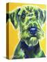 Airedale Terrier - Apple Green-Dawgart-Stretched Canvas