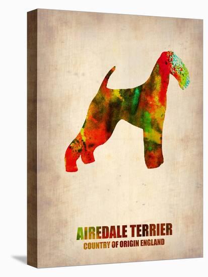 Airedale Terrier Poster-NaxArt-Stretched Canvas