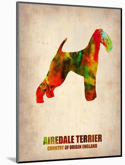 Airedale Terrier Poster-NaxArt-Mounted Art Print