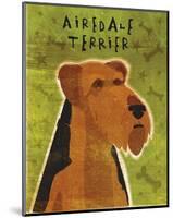 Airedale Terrier-John Golden-Mounted Giclee Print