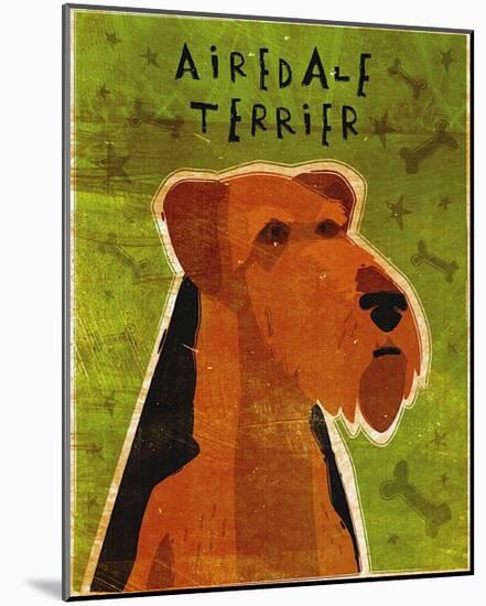 Airedale Terrier-John Golden-Mounted Art Print