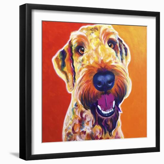 Airedoodle - Hank-Dawgart-Framed Giclee Print