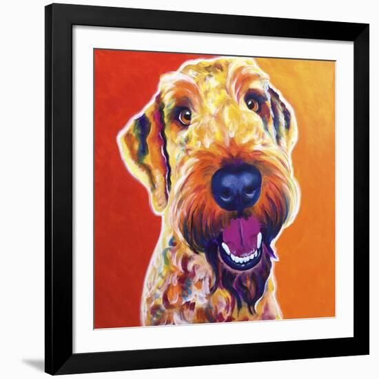 Airedoodle - Hank-Dawgart-Framed Giclee Print