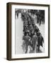 Airforce Cadets Walking in Rows (B&W)-Hulton Archive-Framed Photographic Print