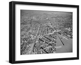 Airlift Plane over Berlin-Al Cocking-Framed Photographic Print