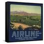 Airline Brand - Fillmore, California - Citrus Crate Label-Lantern Press-Framed Stretched Canvas