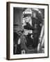 Airline Employee Checking Equipment-Hansel Mieth-Framed Premium Photographic Print