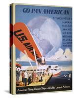Airline Poster, 1933-null-Stretched Canvas