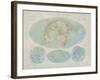 Airline Routes of the World-The Vintage Collection-Framed Giclee Print