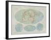 Airline Routes of the World-The Vintage Collection-Framed Giclee Print