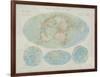 Airline Routes of the World-The Vintage Collection-Framed Giclee Print