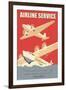 Airline Service-Wilbur Pierce-Framed Art Print