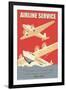 Airline Service-Wilbur Pierce-Framed Art Print