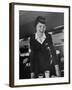 Airline Stewardess Seving Coffee-Peter Stackpole-Framed Photographic Print