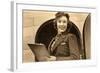 Airline Stewardess-null-Framed Art Print