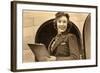 Airline Stewardess-null-Framed Art Print