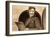 Airline Stewardess-null-Framed Art Print