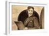 Airline Stewardess-null-Framed Art Print