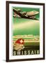 Airline Travel Poster-null-Framed Art Print