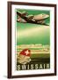 Airline Travel Poster-null-Framed Art Print