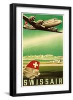 Airline Travel Poster-null-Framed Art Print