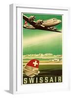 Airline Travel Poster-null-Framed Art Print