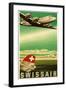 Airline Travel Poster-null-Framed Art Print