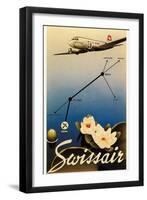 Airline Travel Poster-null-Framed Art Print