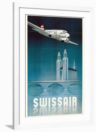 Airline Travel Poster-null-Framed Art Print