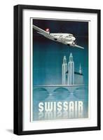 Airline Travel Poster-null-Framed Art Print