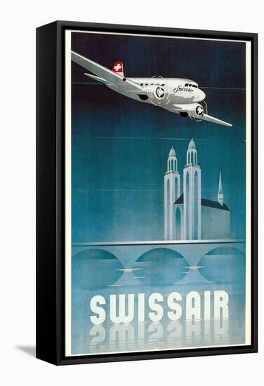 Airline Travel Poster-null-Framed Stretched Canvas