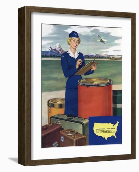 Airlines, USA-null-Framed Giclee Print