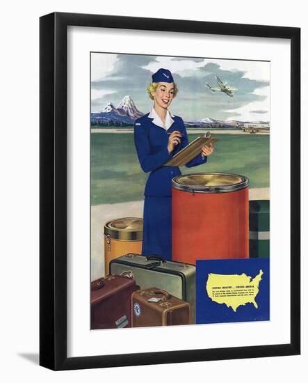 Airlines, USA-null-Framed Giclee Print