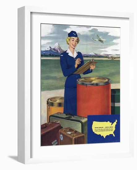 Airlines, USA-null-Framed Giclee Print