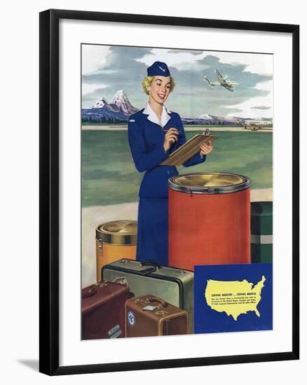 Airlines, USA-null-Framed Giclee Print